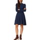 thumbnail image 1 of INSPIRE CHIC Vestido de Suéter para Mujer con Cuello Redondo, Manga Larga Abullonada, Bolsillos Laterales, Color Sólido, Talla M Azul Oscuro, 1 of 6