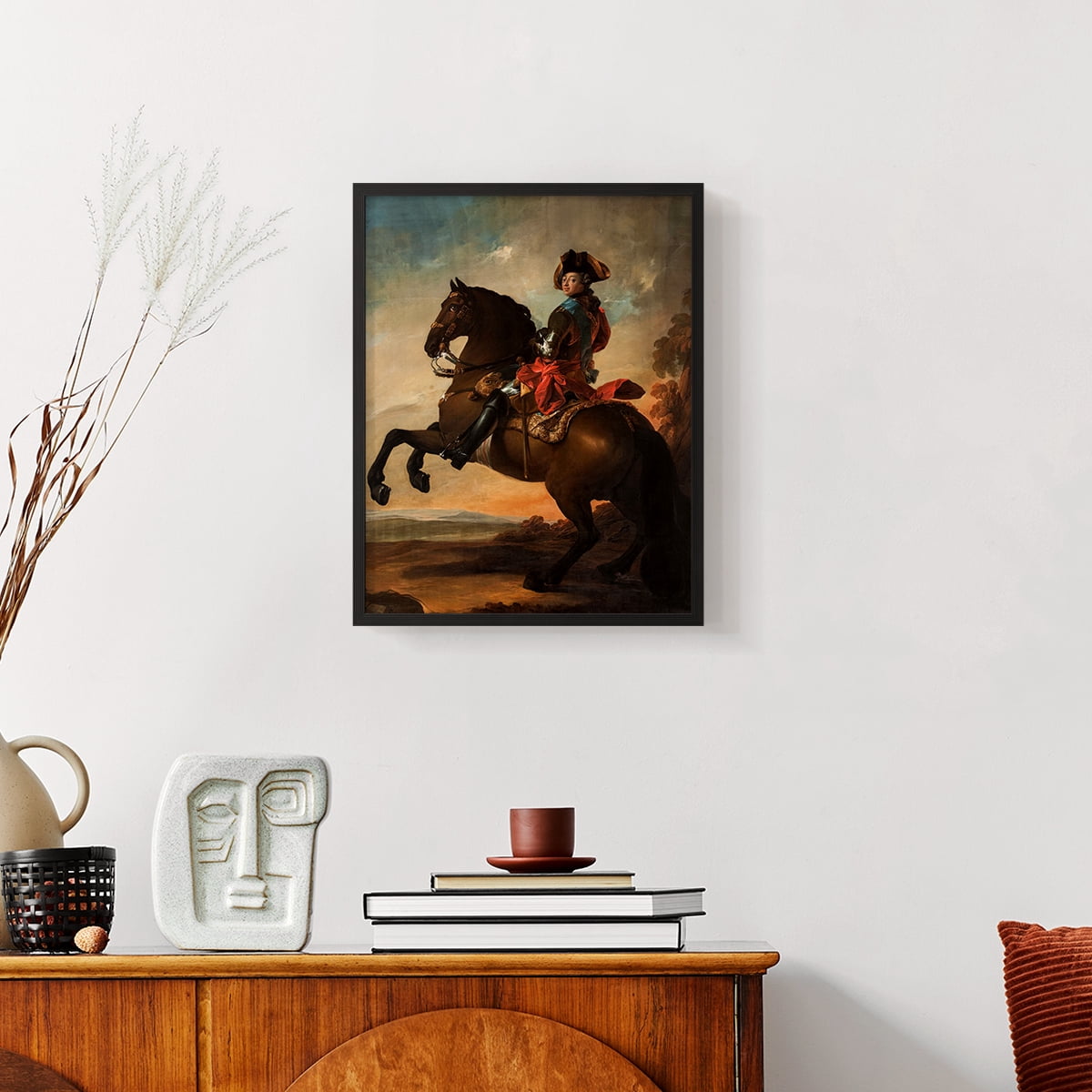 Vintage Animal Print LXI - 14in. x 11in. Vintage Framed Print in Black Wood Frame