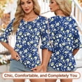 thumbnail image 2 of Camiseta Blingfit, talla grande, casual, mangas 3/4, 2024, a la moda, 2 of 5