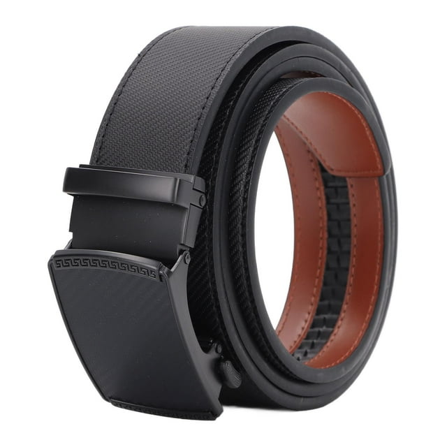Cinturón Para Hombre, Cinturón De Cuero Ligero Para Hombre, Hebilla Automática Conveniente Resistente Al Desgaste Para Reuniones De Negocios