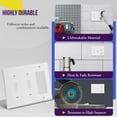 thumbnail image 4 of ENERLITES Combination Toggle / Decorator Rocker Switch Wall Plate, Standard Size 3-Gang, White, 4 of 6