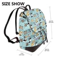 thumbnail image 2 of Disketp Dogs Mochila de Cuero para Mujer, Bolso de Espalda Antirrobo con Estilo para Viaje, Trabajo y Uso Diario, 2 of 4
