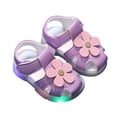 thumbnail image 4 of enyan Toddler Girls Sandals Little Girls Kids Shoes Girls Sandals Toddler Toddler Girl Shoes,Purple,Size 4.5, 4 of 4