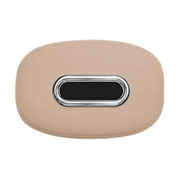 Porta pañuelos para coche, uso diario, lavable, práctico servilletero para coche Beige