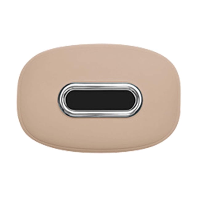 Porta pañuelos para coche, porta servilletas, organizador de accesorios para asiento trasero fácil de usar Beige