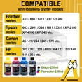 thumbnail image 3 of 250ml Refill Dye Ink Kit Universal Ink Compatible for HP Canon Epson Brother Printer and Ink Cartridges For HP301 302 304 305 1pcs cyan, 3 of 6