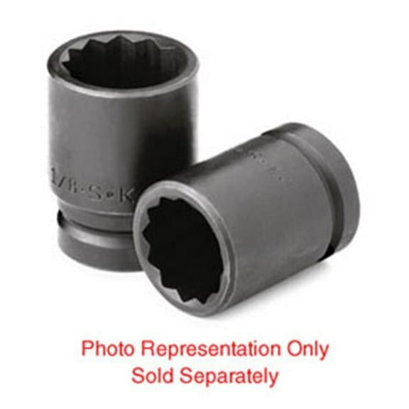 SK Hand Tool 35452 0.75 in. Drive 12 Point Standard Fractional Thin Wall Impact Sockets - 1 0.6 3 in.