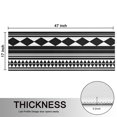 thumbnail image 5 of Kitchen Rugs Sets Of 2,Black White Ethnic Pattern Anti Fatigue Kitchen Mat Rugs Non Slip Washable,Decorative Kitchen Floor Mats for Kitchen,Sink,Laundry,17"X47", 5 of 5