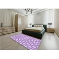 thumbnail image 4 of Ahgly Company Indoor Square Patterned Tyrian Purple Area Rugs, 5' Square, 4 of 6