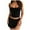 A-Black58, variant on Womens Skirt Sets Summer Beach Vacation Drawstring Bandeau Tops And Ruched Loose Warp Skirts Mini Skirt 2 Piece Outfits