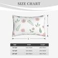 thumbnail image 6 of YFYANG Super Soft Rectangular Plush Cushion Cover (Without Pillow Insert), Flower Leaves Pattern Comfort and Non-Pilling Hidden Zip Bedroom Sofa Pillowcases, 14"x20", 6 of 9