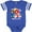 Football Blue and White, variant on Inktastic TWO-I-E-I-O 2nd Birthday Boys or Girls Baby Bodysuit