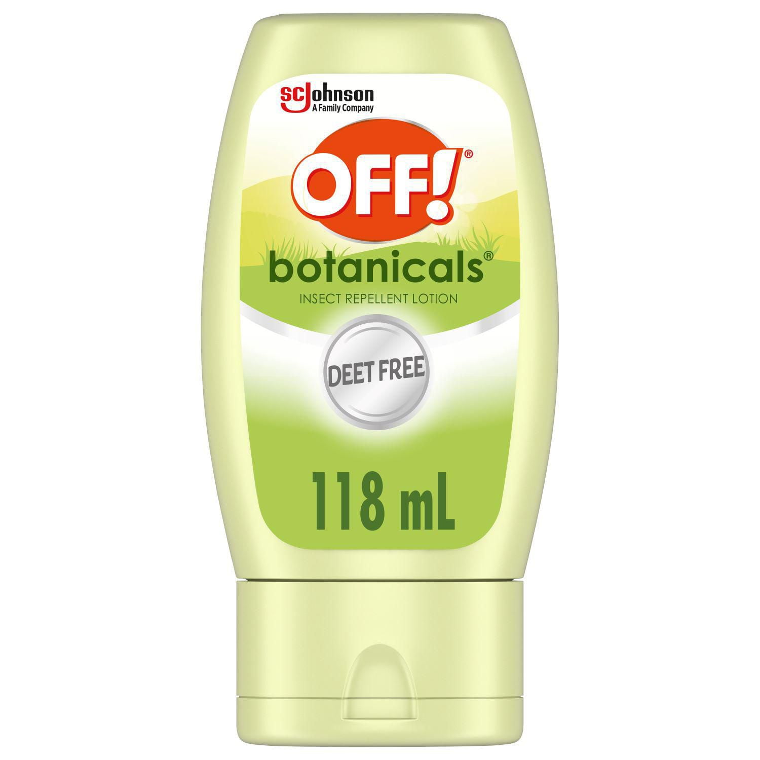 OFF! Botanicals Deet Free Plant-based Insect Repellent Lotion, Travel Size, 118mL