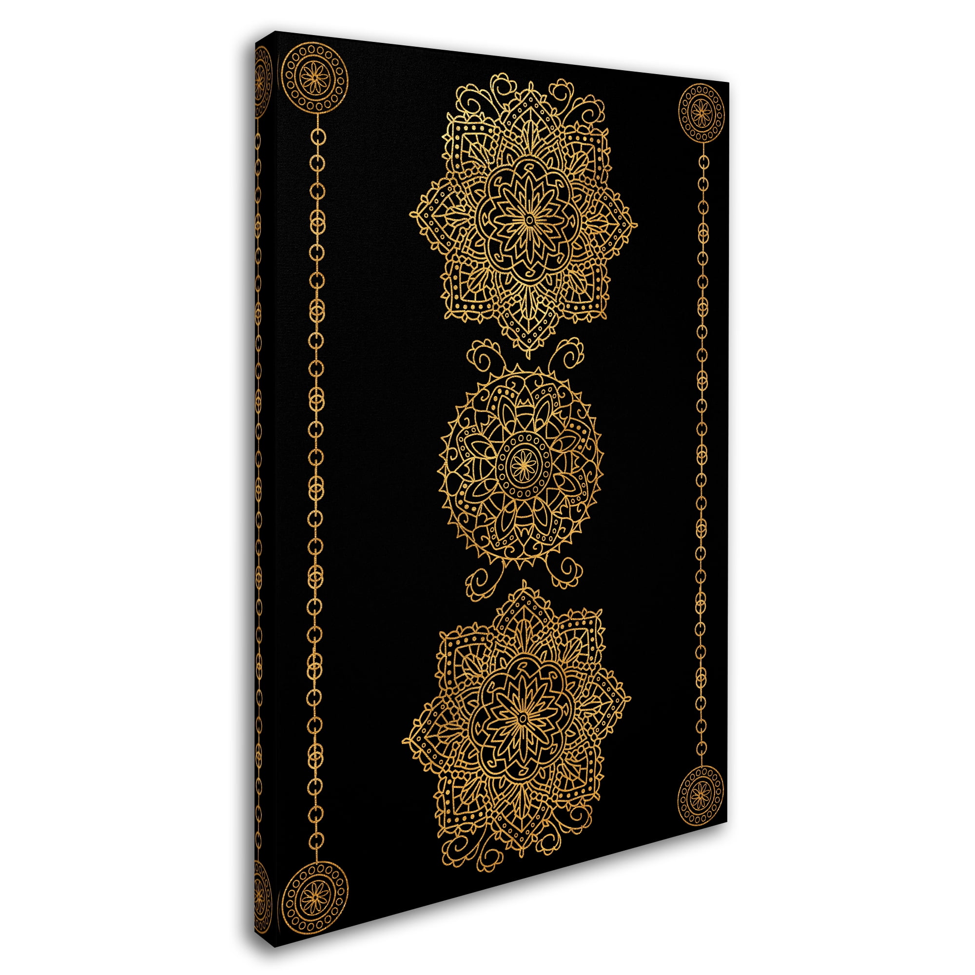 Trademark Fine Art 'Gold Medalions' Canvas Art by Lisa Powell Braun
