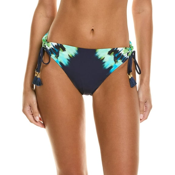 La Blanca womens Seas Adjustable Loop Hipster Bikini Bottom, 12, Blue