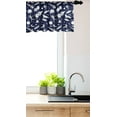 thumbnail image 3 of Ambesonne Space Window Valance, Cosmic Adventure, 54" X 18", Indigo White, 3 of 3