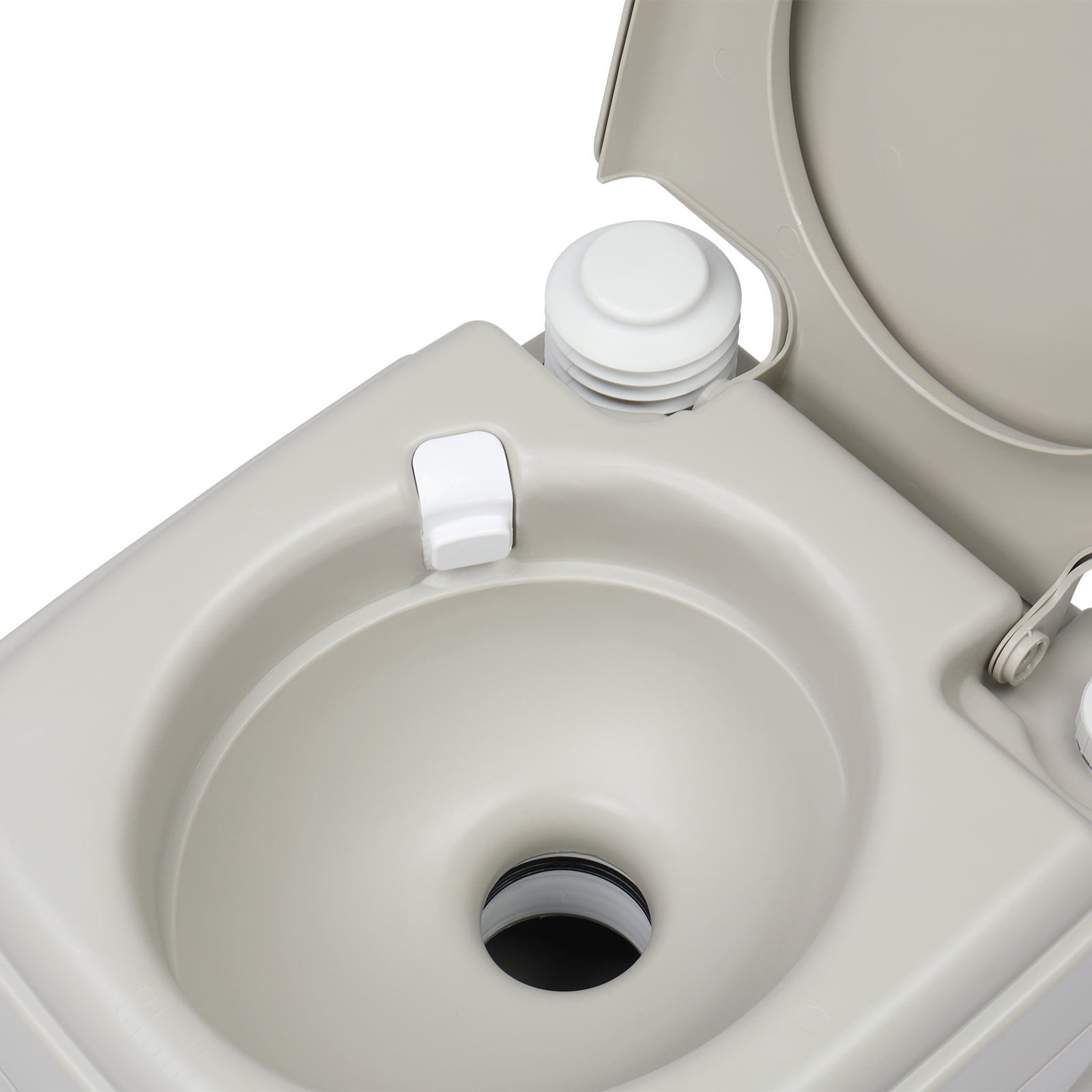 Zimtown Portable Toilet, 10L Leak-Proof Design with Detachable Tanks for Travel Camping RV, Indoor Outdoor Use