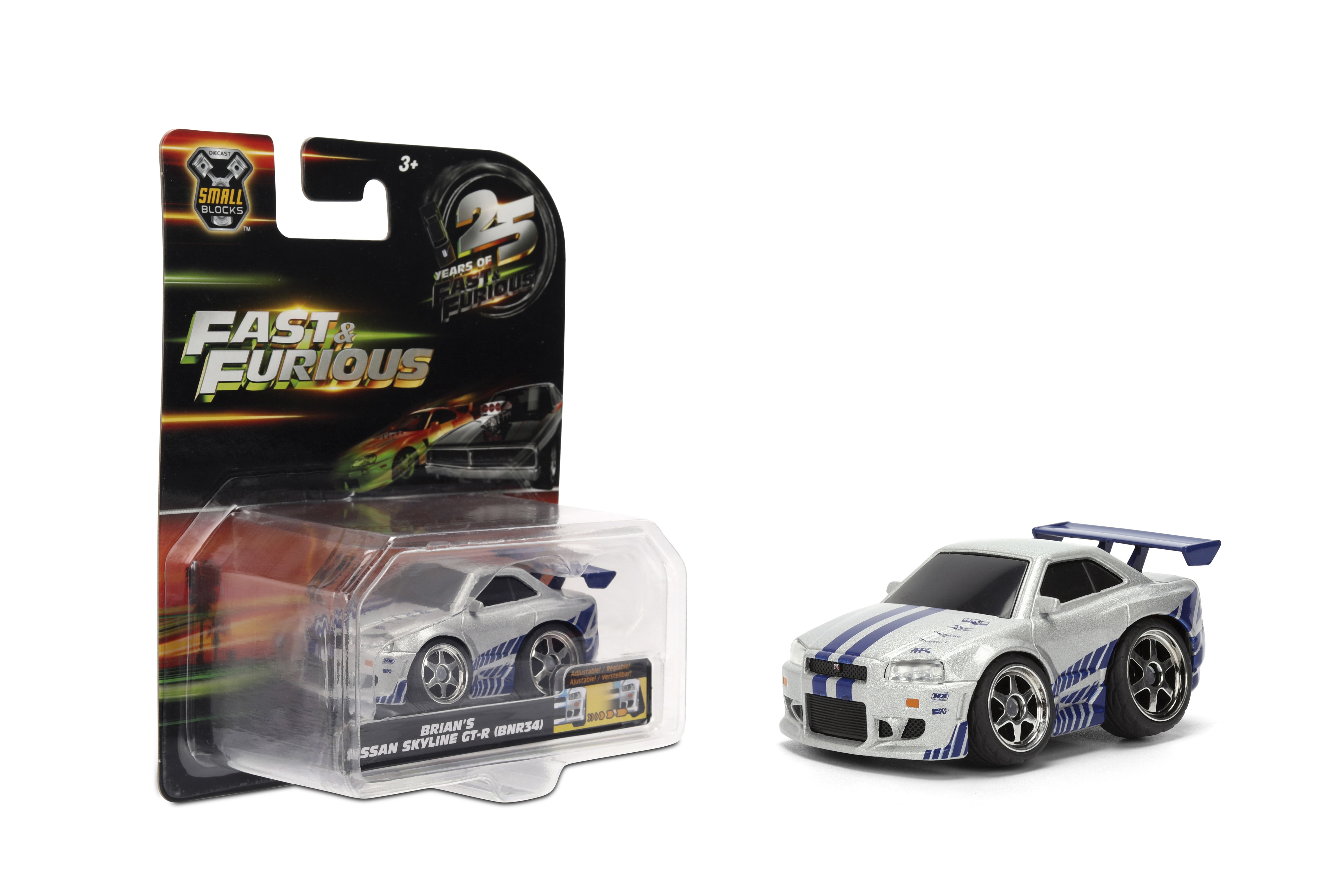 Jada Toys Fast & Furious 1:43 Small Blocks, Stylized Die-Cast