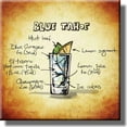 thumbnail image 1 of Blue Tahoe Cocktail Recipe Picture on Stretched Canvas, Wall Art Decor, Ready to Hang!, 1 of 3