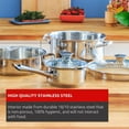 thumbnail image 4 of Lagostina Cook and Strain 9 piece Stainless Steel Cookware Set, Induction Safe, 4 of 9
