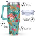 thumbnail image 3 of Gift for Dog Lovers Cute Dog Tumbler for Women - 40oz Dog Tumblers with Handle Straw and Lid Tumbler Cup Travel Coffee Mug, 3 of 7