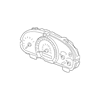Genuine OE Honda Instrument Cluster - 78120-SDN-A33