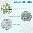 thumbnail image 2 of Vivanta Quilted Tote Bag for Women – Large Size Block Print Cotton Shoulder Bag for Shopping Grocery Travel Work – Handmade Floral Tote Bags Reusable Quilted Beach Bags 16 × 13 × 6 inches, 2 of 10