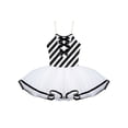 thumbnail image 3 of YiZYiF Girls Camisole Candy Cane Striped Ballet Tutu Dance Dress Figure Skating Christmas Costume Black-A 4, 3 of 7