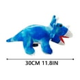 thumbnail image 2 of Dinosaur Plush Toy Soft Triceratops and Tyrannosaurus Stuffed Animal Figure Set for Home, 2 of 4