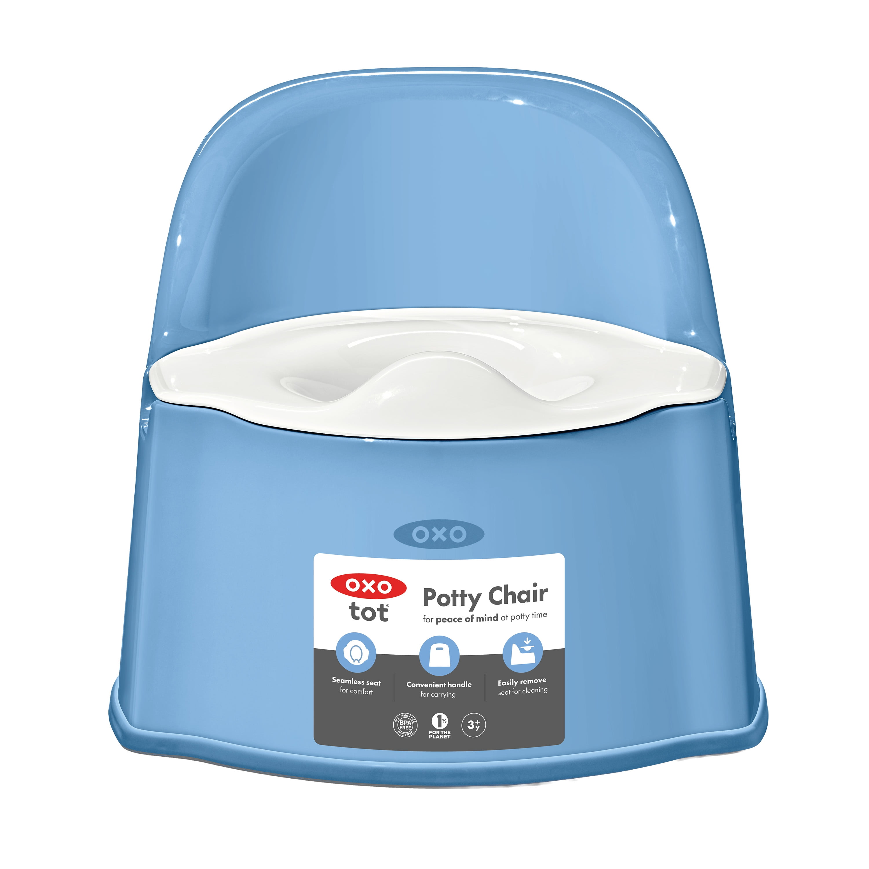 OXO Tot Potty Chair for Toddlers, Dusk – Kids Toilet Training Seat for Ages 3-5