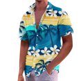 thumbnail image 1 of Hawaiian Shirt For Men, Men's Vintage Button Down Bowling Shirts Short Sleeve Summer Beach Shirt4XL, 1 of 5