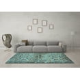 thumbnail image 3 of Ahgly Company Indoor Rectangle Persian Light Blue Traditional Area Rugs, 8' x 12', 3 of 4
