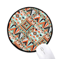 thumbnail image 1 of Carré Triangulaire Motif Géométrique Tapis de Souris Bureau Rond Mat pour Ordinateur, 1 of 2