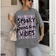thumbnail image 5 of PAVIG Spooky Season Vibes Retro Spiderweb Halloween Garment-Dyed Tee, 5 of 8
