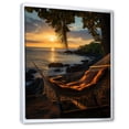 thumbnail image 2 of Designart "Tropical Vibes Beach Photo XXX" Nautical & Beach Floater Framed Canvas Print, 2 of 7