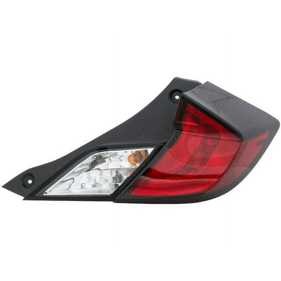 Rear Right Tail Light Assembly - Compatible with 2016 - 2020 Honda Civic Coupe 2017 2018 2019