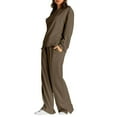 thumbnail image 3 of Women's Casual Sports Sweatshirt & Sweatpants Set - Elastic Waist Polyester - S-XXL, 3 of 6