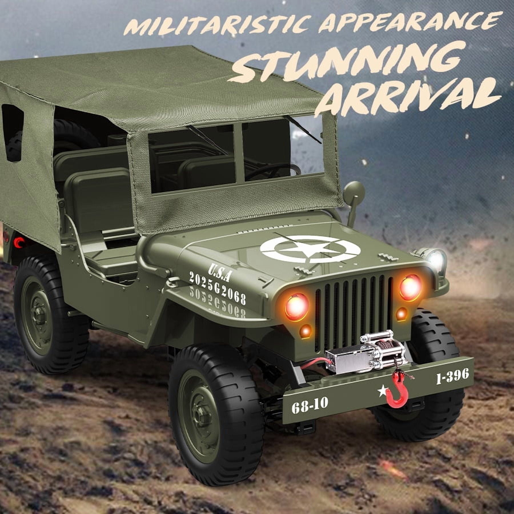 JJRC Cross-Border New Model C8815 Full Scale 1:10 Simulation Model Off-Road Car Four-Wheel Drive 2.4G Remote Control Car Toy