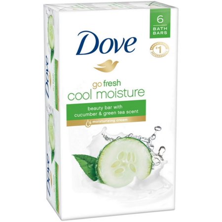 Dove go fresh Beauty Bar  4 oz bars  Cucumber & Green Tea 6 ea (Pack of 4)