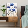 thumbnail image 5 of Qisvanset 12x16 Inch Framed Canvas Wall Art Watercolor Wildflower Botanical Minimalist Boho Home Wall Art Set, 5 of 8
