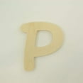 thumbnail image 2 of Package of 1, 6 Inch X 1/2" Thickness Baltic Birch Wood Letter P in The Waltograph Font, Thick for Art & Children Craft Project, Made in USA, 2 of 4