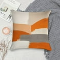 thumbnail image 5 of Orange And Grey Abstract Art Artwork Pillow Covers,Orange And Grey Abstract Art Artwork Throw Pillow Covers 18"×18" ,Living Room Sofa Couch Pillow Covers,Decorative Pillow Covers, 5 of 7