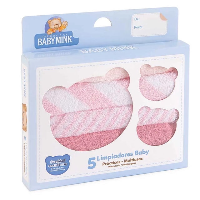 Toallitas Faciales Baby Mink Rosa