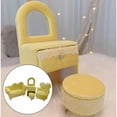 thumbnail image 3 of Chic Jewelry Storage Case for Girls Women small large organizer mirror Rings Necklace 1 Set Cream Yellow, 3 of 8