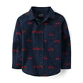 thumbnail image 2 of The Children's Place Baby & Toddler Boys Long Sleeve Button Up Shirt, Sizes 6M-5T, 2 of 4