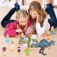 thumbnail image 1 of Simulación de dinosaurio modelo Animal con 8 muñecas juego de escena juguetes para niños 10 Uds Wmkox8yii shdjk2266, 1 of 1
