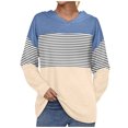 thumbnail image 1 of Gibobby Sudadera mujer con cierre, Sudadera básica de manga larga con cordón y bolsillos para mujer(Azul,M), 1 of 5