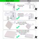 thumbnail image 4 of Paquete de 4 - Cerraduras para gabinetes a prueba de bebés para gabinetes, cajones y alacenas - Adhesivo de fácil instalación Se adapta a la mayoría de gabinetes y cajones, 4 of 5