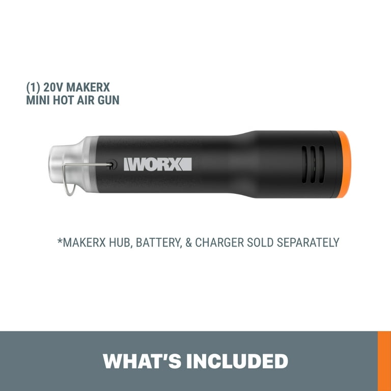 Worx Makerx Wx743l.9 20v Mini Heat Gun (tool Only) : Target