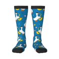 thumbnail image 2 of Lsque Cartoon Goose Printed Crew Socks Men's Women's LightWeight Thin Casual Calf Socks ,Knee High Socks,Cotton Socks, 2 of 9
